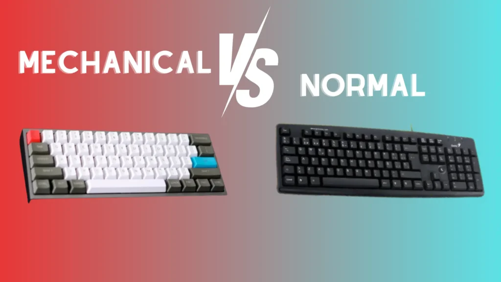 Mechanicka vs. normální klávesnice